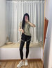 范斯蒂克 運(yùn)動套裝女夏寬松健身服拼網(wǎng)舒適短袖跑步套裝戶外休閑瑜伽服女 芽綠三件套 FTC34675 XXL 曬單實(shí)拍圖