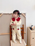 班喜迪嬰兒衣服秋冬裝嬰幼兒連體衣加絨寶寶爬服針織哈衣冬季公主外出服 米色 90cm 曬單實拍圖