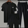 JEEP SPIRIT吉普套裝男夏季短袖t恤三件套半袖戶(hù)外運動(dòng)百搭 黑色三件套 4XL 曬單實(shí)拍圖