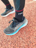 悍将（HNK）专业跑步袜子男女马拉松压缩袜速干透气篮球袜防滑耐磨徒步户外袜 2.0黑色 L码（42-44） 实拍图