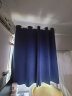 梦达莱全遮光窗帘罗马杆一整套窗帘成品免打孔安装卧室飘窗轻奢防风保暖 深蓝色（遮光99%） 适用宽1.1-1.6米【窗帘高1.8米】 实拍图