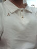 皮尔卡丹（pierrecardin）韩系POLO领短袖T恤女春夏季2024夏装新款时尚设计感体恤小衫上衣 白色 XL  建议115-130斤 晒单实拍图