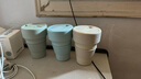 STOJO 美國stojo咖啡杯折疊杯水杯便攜環(huán)保旅行隨行戶外壓縮杯隔熱套 海洋綠小-無吸管 355ml 曬單實拍圖