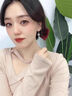 禾匠輕奢999足銀心中有你耳環(huán)女士長款耳墜情人節(jié)生日禮物送女友老婆 心中有你白鋯耳釘【鑒定證書】 曬單實拍圖