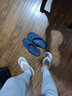 卡駱馳（crocs）拖鞋男女 貝雅卡駱班戶外沙灘涉水浴室基礎(chǔ)耐磨防滑夾腳人字拖男 貝雅人字拖/辣椒紅-深藍(lán) 42 -43/M9W11/270mm 曬單實(shí)拍圖