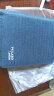 迪嘉乐男士短款钱包青年学生日韩版休闲帆布钱夹横款轻薄简约票夹潮 蓝色竖款 实拍图
