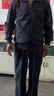 MCTZ高檔品牌運動(dòng)套裝男中年爸爸裝春秋季寬松休閑中老年人健身運動(dòng)服 9605黑色【長(cháng)袖三件套春秋款】 2XL推薦【140斤-160斤】 曬單實(shí)拍圖