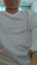 布先生明星同款長(zhǎng)袖T恤男士小白T內(nèi)搭 長(zhǎng)袖標(biāo)準(zhǔn)T-V領(lǐng)-皓月白 3XL(190) 曬單實(shí)拍圖