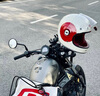 BELL復古盔摩托車(chē)頭盔四季男女碳纖維全盔機車(chē)賽車(chē)盔安全帽布利特防霧 復古紅白【限定色】 L【適合55-56cm頭圍】 曬單實(shí)拍圖