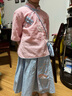 迪士尼兒童套裝夏季古裝漢服中國風(fēng)超仙襦裙女童寶寶短袖飄逸古風(fēng)裙子 花云扇粉色 優(yōu)質(zhì)棉麻面料 130 (身高110-120cm) 曬單實(shí)拍圖
