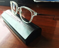 masunaga增永眼鏡框日本鈦+板材近視眼鏡架GMS-823 #B2+配鏡法國1.60鏡片 曬單實(shí)拍圖