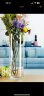 盛世泰堡玻璃花瓶透明富贵竹水培容器大花瓶客厅桌面装饰摆件直筒款1020 实拍图