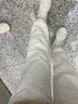 迪卡儂加絨運動(dòng)褲女冬季針織休閑褲寬松加厚衛褲跑步運動(dòng)長(cháng)褲WSDP 米白 【加絨加厚】 L 曬單實(shí)拍圖