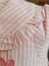 贝壳元素爱心衬衫春装新款女童童装儿童刺绣娃娃衫txa463 粉色条纹 110cm 实拍图