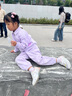 巴拉巴拉男童套裝兒童秋裝寶寶童裝女童衛(wèi)衣長褲兩件套潮 紫色70120 110cm 曬單實拍圖