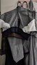 皮爾卡丹（pierre cardin）2023秋冬新款牛仔褲女大尺碼休閑哈倫胖m妹松緊腰中年m媽洋氣潮 5355深灰-長(cháng)/褲 有彈 31 【2尺4】建議130-140斤 曬單實(shí)拍圖