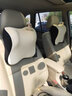 愛車屋（ICAROOM）汽車頭枕腰靠記憶棉護頸枕靠墊車載汽車用品裝飾靠枕靠背坐墊腰枕 【7°溫柔枕】奶茶杏-1個 曬單實拍圖