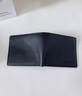 歌若拉錢(qián)包真皮男短款純頭層牛皮錢(qián)夾送男友老公簡(jiǎn)約薄款對折帶拉鏈皮夾 黑色（里外頭層牛皮） 曬單實(shí)拍圖