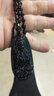 翡宇黑曜石生肖吊墜十二守護(hù)神項(xiàng)鏈水晶飾品男女款佛觀音 屬馬-大勢至菩薩 曬單實(shí)拍圖