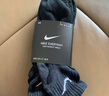 耐克（NIKE）【三雙裝】NIKE耐克2022新款運動襪棉襪船襪短襪中長筒襪 SX7676 SX7676-010（黑色中筒/三雙裝） L/建議42-46碼 曬單實拍圖