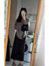 哈夫朵大碼女裝胖mm秋冬裝洋氣減齡顯瘦遮肚子針織衫毛衣半身裙套裝女 Z102咖色毛衣 常規(guī) 3XL 【建議150-165斤】 曬單實(shí)拍圖