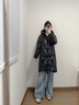 高梵黑金鵝絨服女王4.0八格羽絨服女長款冬季厚外套 高定鉆石黑 S 曬單實拍圖