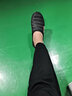 西域駱駝（VANCAMEL）涼鞋洞洞鞋男夏季潮流防滑鏤空包頭涼鞋外穿厚底沙灘男士工作鞋漂 黑色 39 碼(標準碼數) 曬單實(shí)拍圖