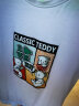 Classic Teddy精典泰迪童装儿童t恤男女童短袖T恤薄款半袖宝宝衣服夏装洋气上衣 棒球帽子熊织标短袖白色 110cm 实拍图