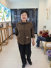 啄木鳥(niǎo)純棉長(zhǎng)袖短外套女2025年春秋季新款寬松翻領(lǐng)工裝襯衫薄款上衣 焦糖色 3XL【建議145-160斤】 曬單實(shí)拍圖