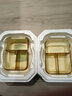 創(chuàng  )得 空氣炸鍋專(zhuān)用碗器皿家用耐熱烤盤(pán)工具廚房食物專(zhuān)用烤箱食品可用 琥珀色長(cháng)三隔1050ML（耐高溫） 曬單實(shí)拍圖