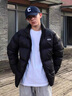 京西藍靛冬季御寒保暖短款立領羽絨服男寬松大碼輕薄白鴨絨面包服休閑外套 黑色 L 推薦體重120-140斤 曬單實拍圖