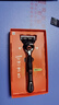 吉列（Gillette） 鋒隱致順動(dòng)力剃須刀5層刀片男士微振動(dòng)電動(dòng)力刮胡 1刀頭1刀架+硅膠套 曬單實(shí)拍圖
