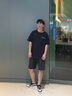STARTER七夕禮物【熱賣爆款】明星同款黑白熊貓增高情侶男女運動休閑潮鞋 黑色 林一同款（低幫） 42 (260mm) 曬單實拍圖