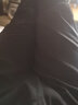 西域駱駝（VANCAMEL）休閑褲男士寬松青少年運動百搭夏季冰絲薄款直筒褲 黑色 4XL 曬單實拍圖