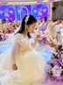 小咔衣濃女童禮服長(cháng)袖高端兒童生日蓬蓬紗小女孩主持人高端鋼琴演出服秋季 香檳色長(cháng)袖長(cháng)款+蝴蝶頭飾 130 曬單實(shí)拍圖
