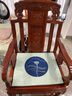 極美格 紅木家具印尼黑酸枝（學(xué)名：闊葉黃檀）實(shí)木椅子太師椅靠背椅凳子休閑椅新中式茶椅 闊葉新中式荷花椅 曬單實(shí)拍圖