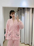 莫山山睡衣女冬季珊瑚絨連帽套頭卡通長毛絨睡衣加絨加厚保暖家居服套裝 8819-【藍(lán)白小鴨】 L 曬單實(shí)拍圖