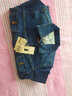 MUJI MUJI 女式 棉彈力牛仔 夾克 外套 短款外套 靛青色 M 曬單實(shí)拍圖
