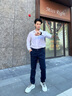 GANT/甘特秋冬新款男士長(zhǎng)褲簡(jiǎn)約通勤純色百搭商務(wù)休閑直筒休閑褲 433-夜藍(lán)色 32 曬單實(shí)拍圖