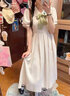 紫蒙連衣裙夏季2024新款法式長(cháng)裙學(xué)生少女高中初中生女生衣服裙子夏天 時(shí)尚韓版圖片色 均碼（可備注碼數） 曬單實(shí)拍圖