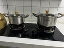 波波維奇湯鍋不銹鋼316食品級(jí)家用加厚蒸煮燉不粘鍋電磁爐燃?xì)庠铍p耳湯鍋 316湯鍋加厚0涂層【帶蒸籠】 24cm 曬單實(shí)拍圖