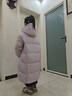 左夏2024冬季兒童羽絨服中長款女童韓版加厚寬松外套女大童寶寶童裝 淺紫色 130cm 曬單實拍圖