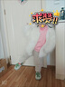 G·DUCK KIDS小黃鴨女童皮草外套秋冬新款加厚保暖毛毛棉衣洋氣公主大童裝寶寶 白色仿貉子毛 110 身高90左右 曬單實拍圖