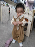babylove女寶寶上衣純棉春秋款長(cháng)袖T恤嬰兒花邊領(lǐng)四季打底衫甜美 曬單實(shí)拍圖