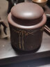 覓陶 茶葉罐欽州坭興陶儲茶罐子散茶普洱迷你茶罐小號家用手工醒茶罐 竹葉款 曬單實(shí)拍圖
