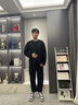 Lee男鞋高端真皮印花板鞋潮牌鞋子男高級感時尚男士休閑鞋潮流運動鞋 黑色 42 【偏大/請拍小一碼】 曬單實拍圖