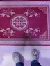 大喜來(lái)（DAXILAI） 新中式地墊入戶門墊可裁剪玄關(guān)墊防滑耐磨吸水腳墊家用可水洗 新中式紅 80*120cm   默認(rèn)長(zhǎng)方形 曬單實(shí)拍圖