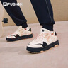 斐樂(lè )（FILA）FUSION情侶板鞋BANK DX男女鞋場(chǎng)下滑板鞋時(shí)尚休閑板鞋斐樂(lè )鞋 古白色/黑-AB【女款】 38.5 曬單實(shí)拍圖