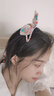 念凝網(wǎng)紅發(fā)夾女成人波點網(wǎng)紗兔耳朵鴨嘴夾韓版甜美可愛少女劉海夾邊夾 兔耳朵發(fā)夾 白色 曬單實拍圖