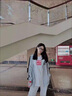 EPET春夏外套女韓版寬松學(xué)生春秋ins原宿風(fēng)連帽長袖開衫衛(wèi)衣上衣 灰色【薄款】 M 90-105斤 曬單實拍圖